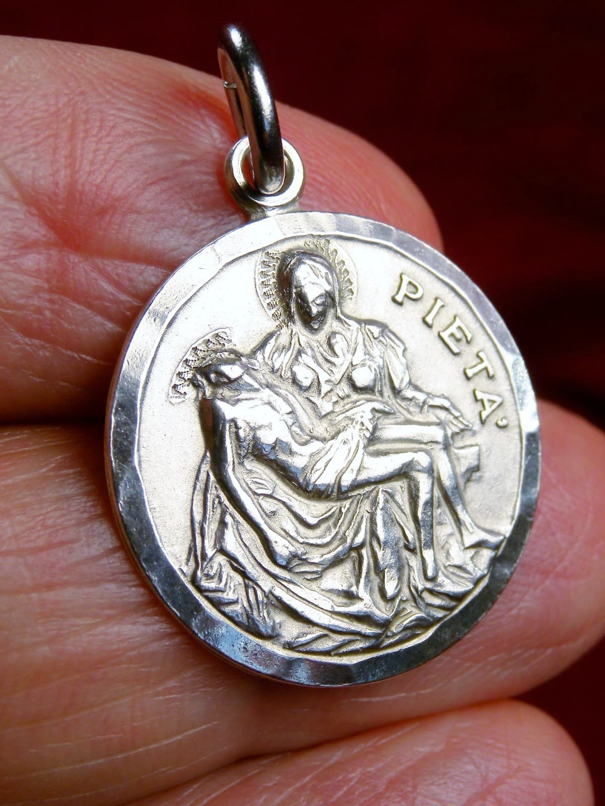 Bertha's RARE 1964-65 Sterling Pieta Vatican Pavilion New York Worlds Fair Medal 4