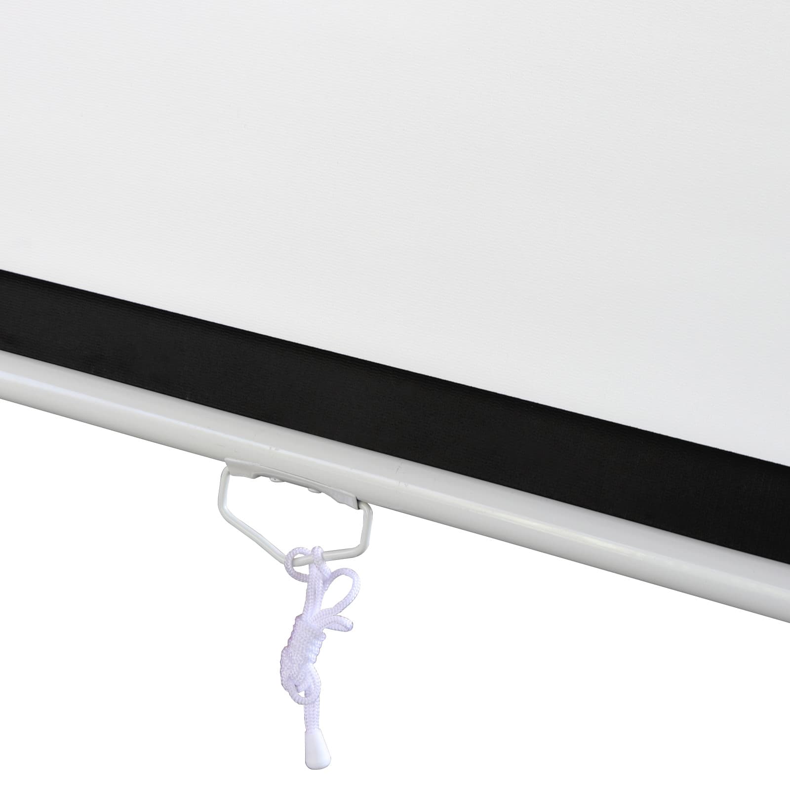 Manual Pull Down 100 Inch 16:9 Projector Projection Screen Home Theater Movie 6