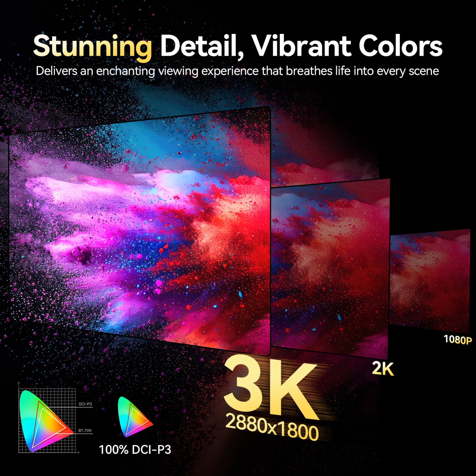 UPERFECT OLED Portable Monitor 16 Inch 3K 2880x1800 120Hz Monitor For Game Xbox 4