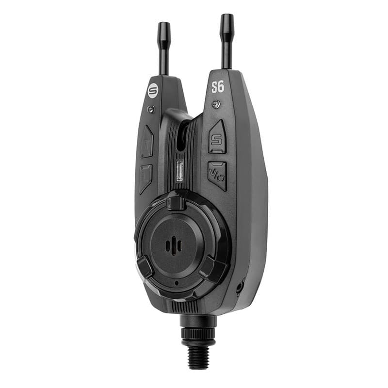 Saber S6 Wireless Bite Alarm Set 3+1 Carp Fishing Case + LED Receiver Tackle 4