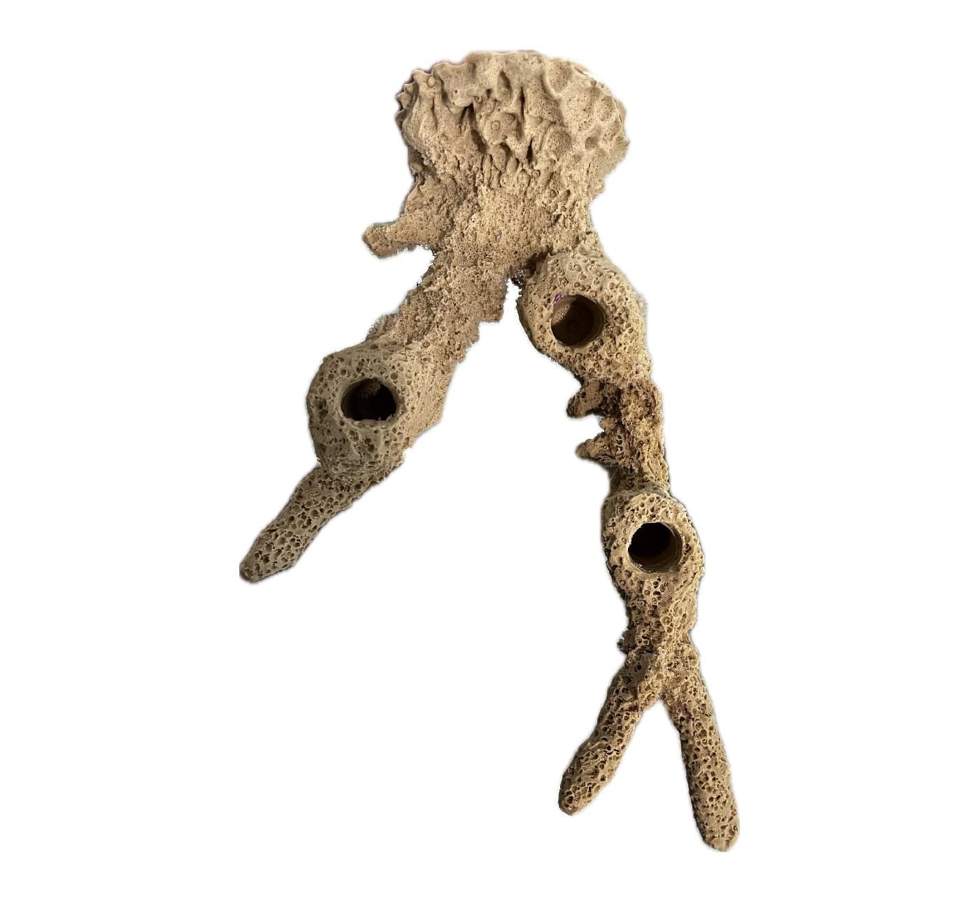 MAGNETIC 3 Hole Acropora Coral Branch Frag Rock Plug for Live Coral aquariums