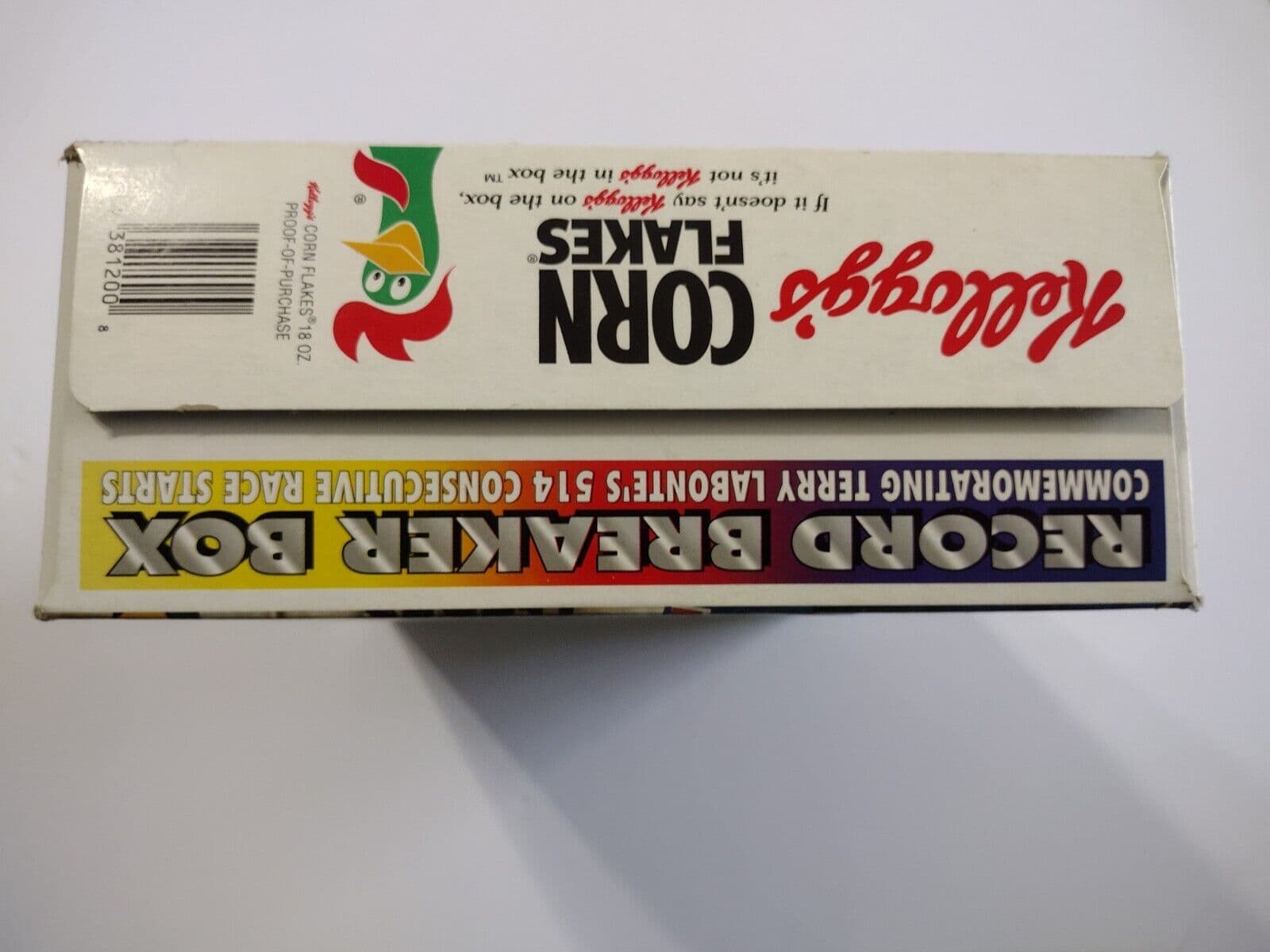 Nascar VINTAGE-KELLOGG’S ORIGINAL&BEST RICHARD PETTY/TERRY LABONTE CEREAL BOX. 4