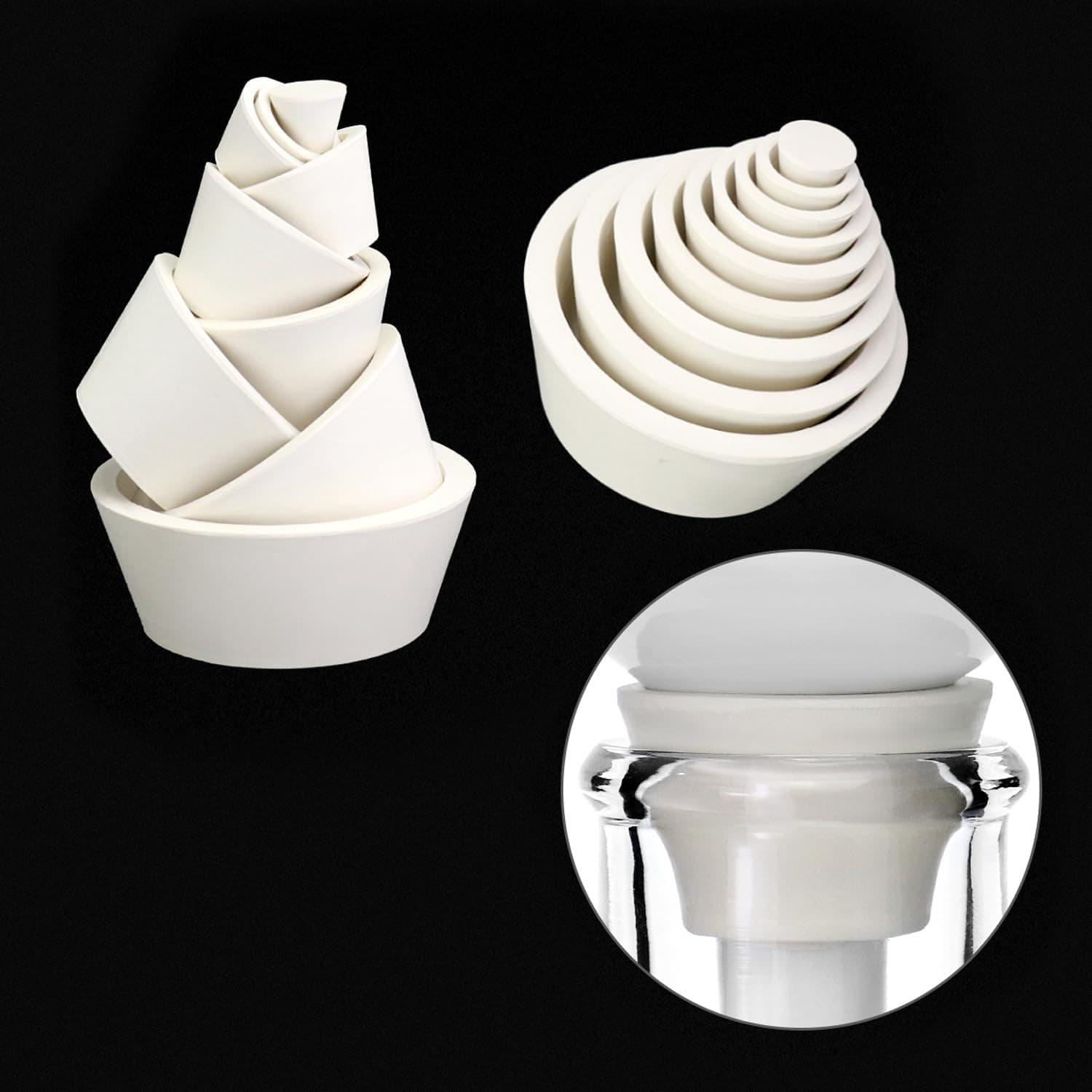 1000ML Buchner Funnel Kit Filter Flask Set, 1L Vacuum Flask 80Mm Funnel, Borosil 5