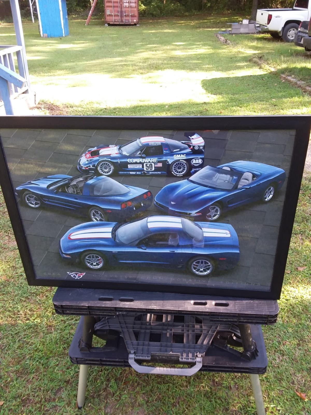 2004 CORVETTE COMMENORATIVE EDITIONS 24" X 36" POSTER-USED-READ 6