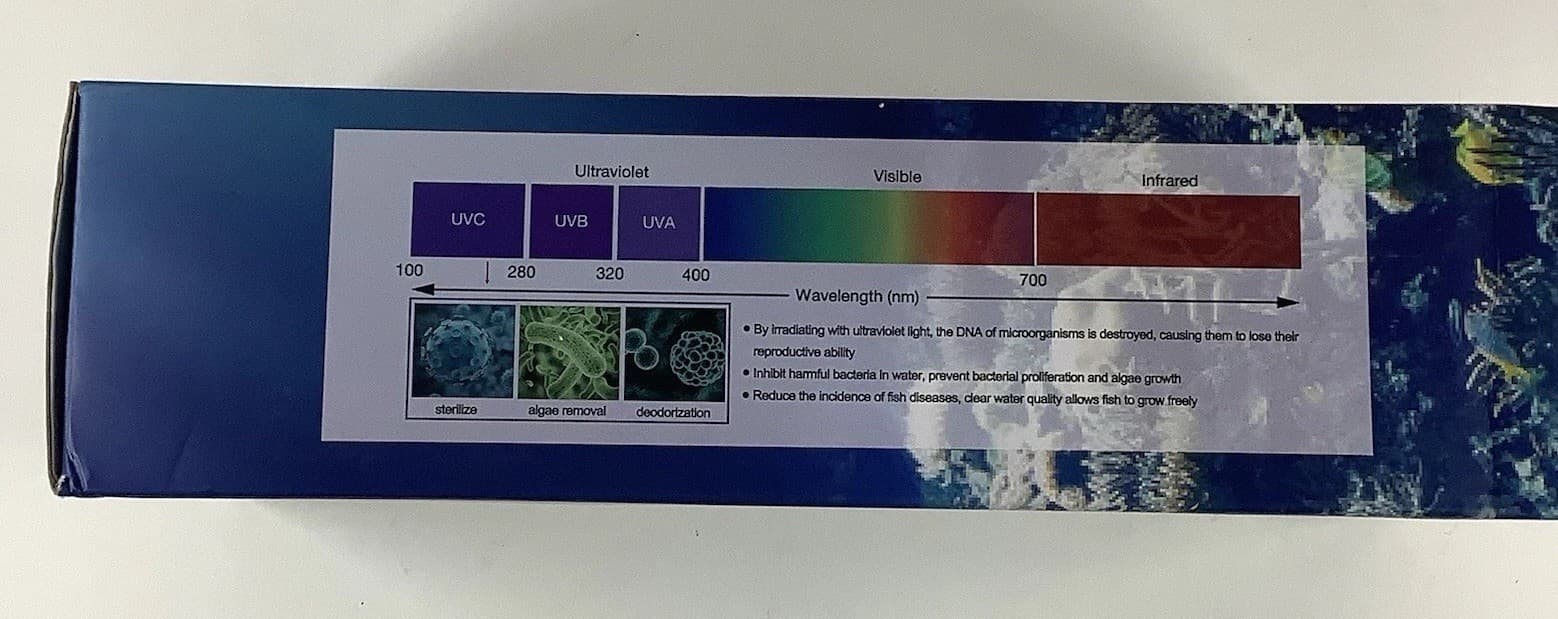 Finaqua Aquarium Double Filter Ultra Violet Submersible UV Filter Two Outlets 4