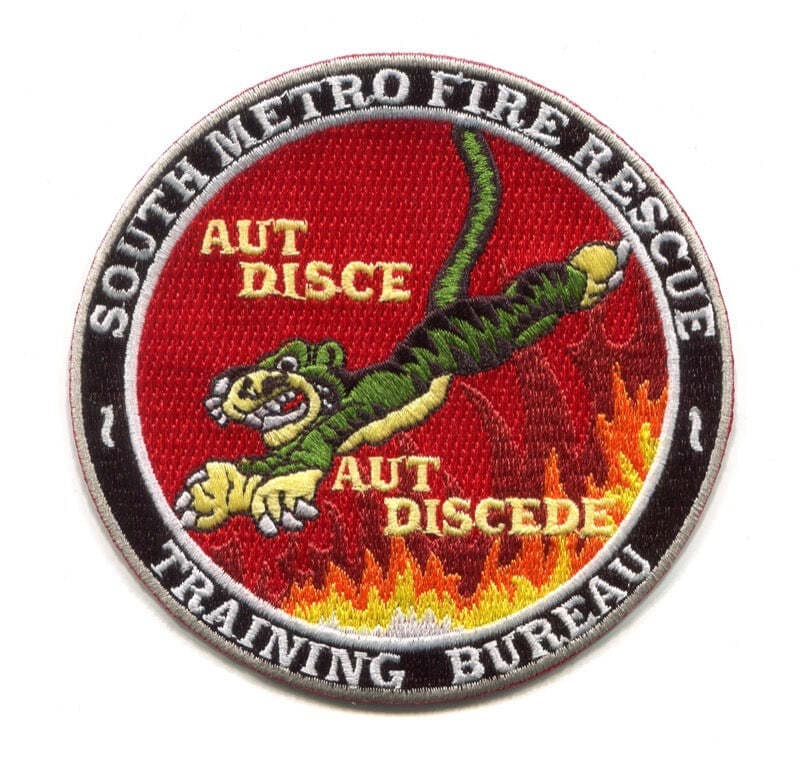 South Metro Fire Rescue Department Training Bureau Patch Colorado CO v2 FullSize