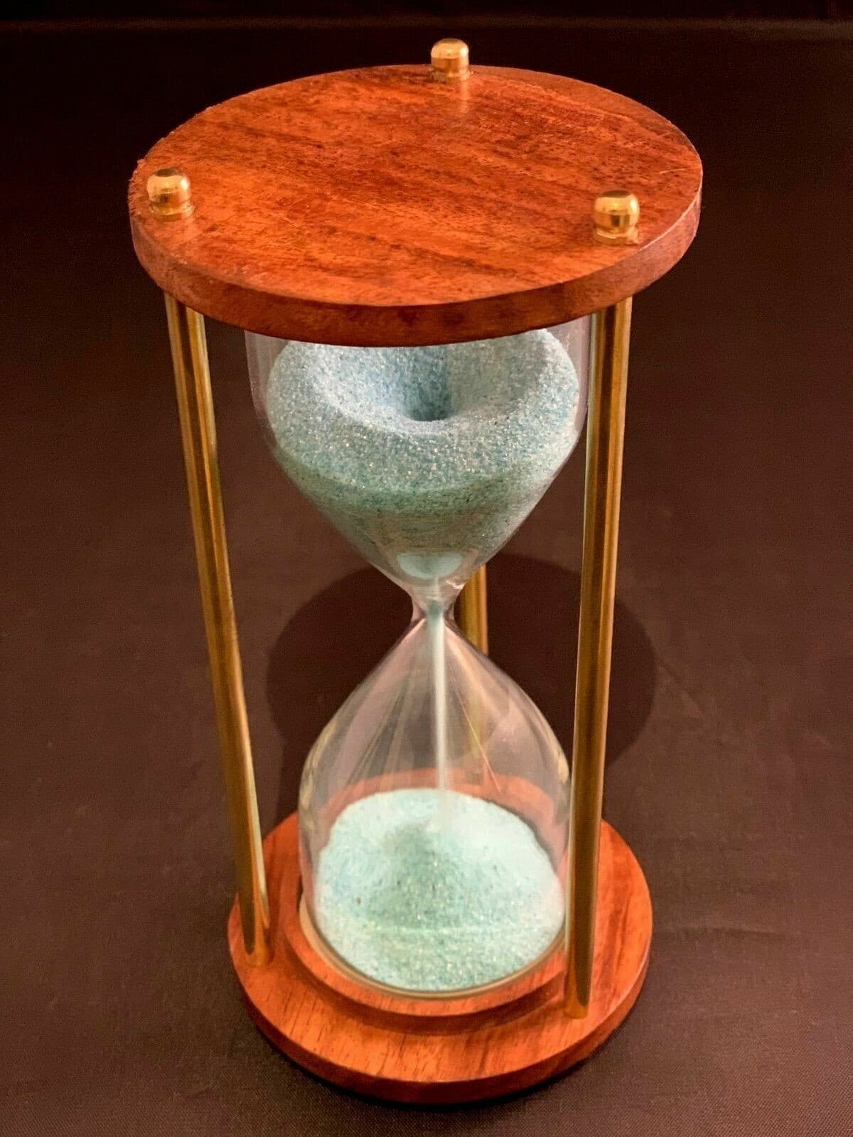 Wooden Hourglass Sand timer  Nautical 6" Christmas Decor 6