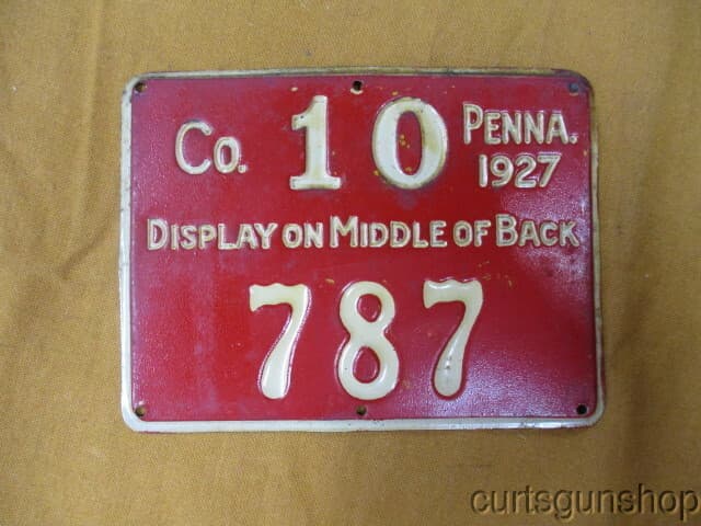 Vintage 1927 Pennsylvania Co. 10 (Butler County) Hunting License 3