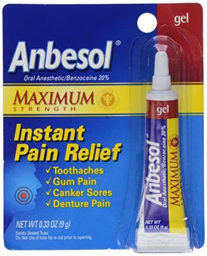 2 Pack - Anbesol Gel Maximum Strength 0.33oz Each