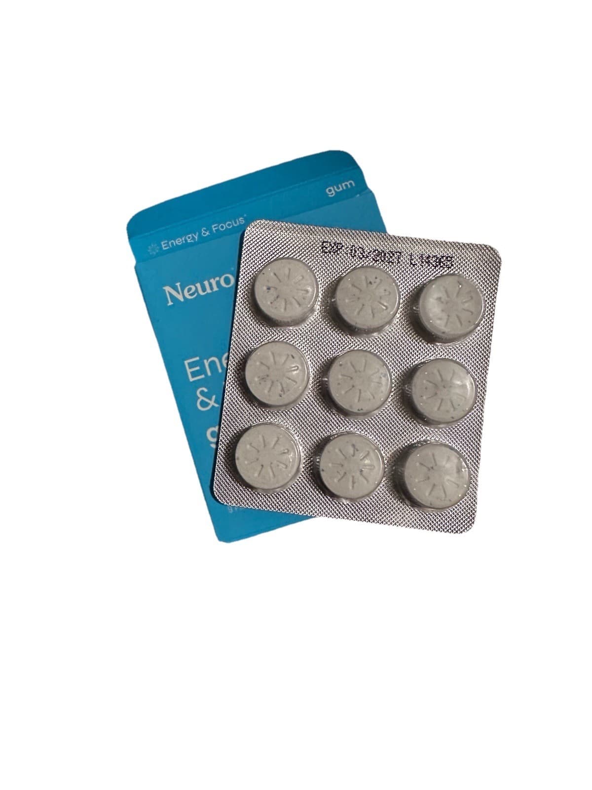 Neuro Gum L-theanine B-12 Nootropics Caffeine 2pk 18 pcs Boost Energy & Focus 2