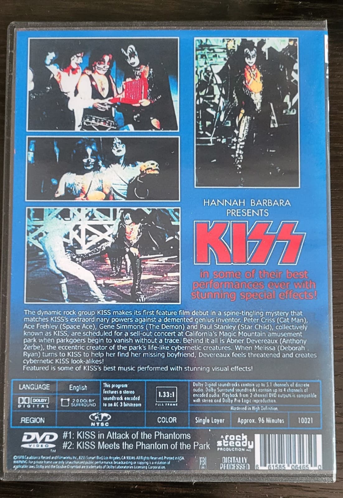 KISS Meets The Phantom of the Park/The Phantoms DVD Set RARE 1978 Hanna Barbera 4