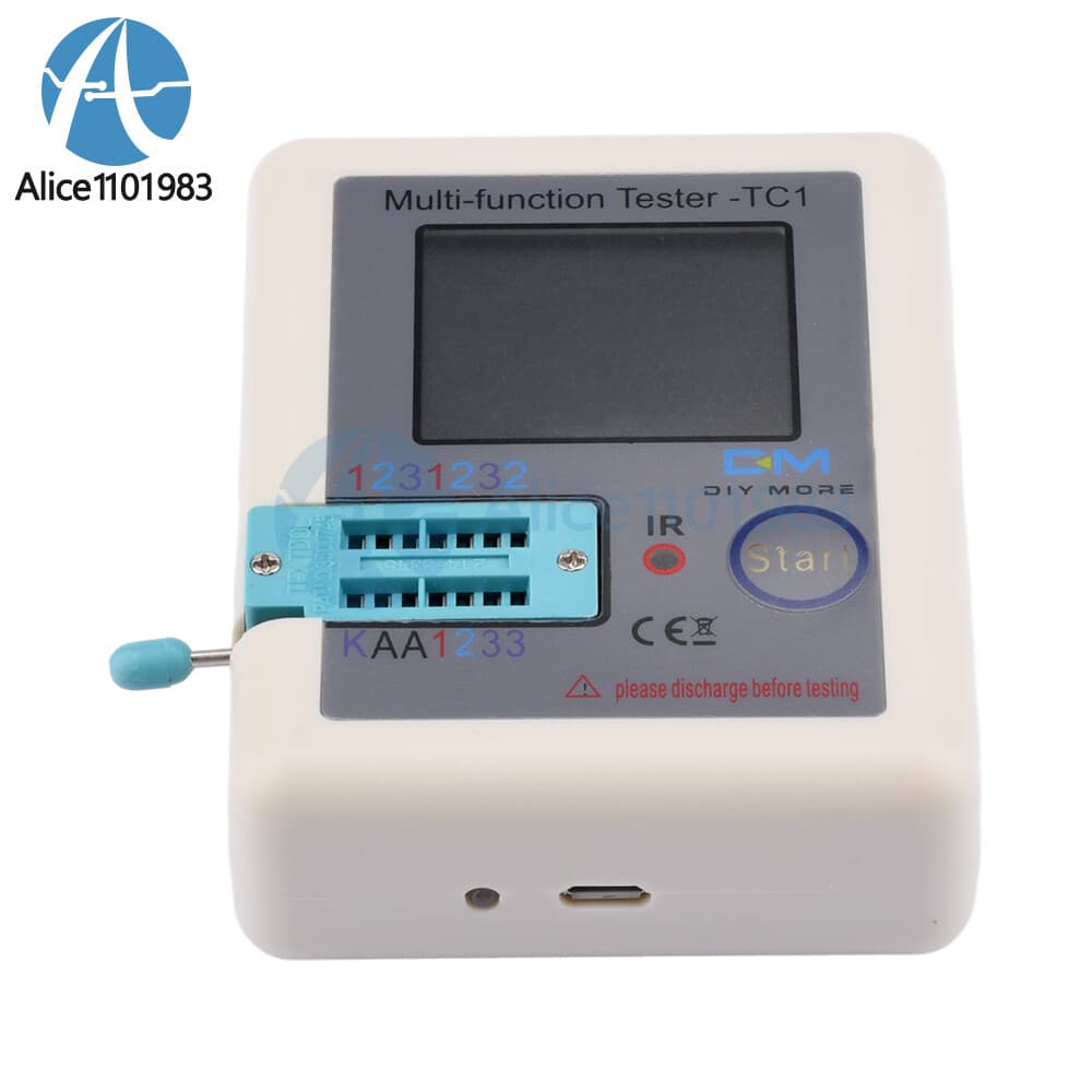 LCR-TC1 Transistor Tester Diode Capacitance Meter LCR ESR NPN PNP MOSFET Test 3