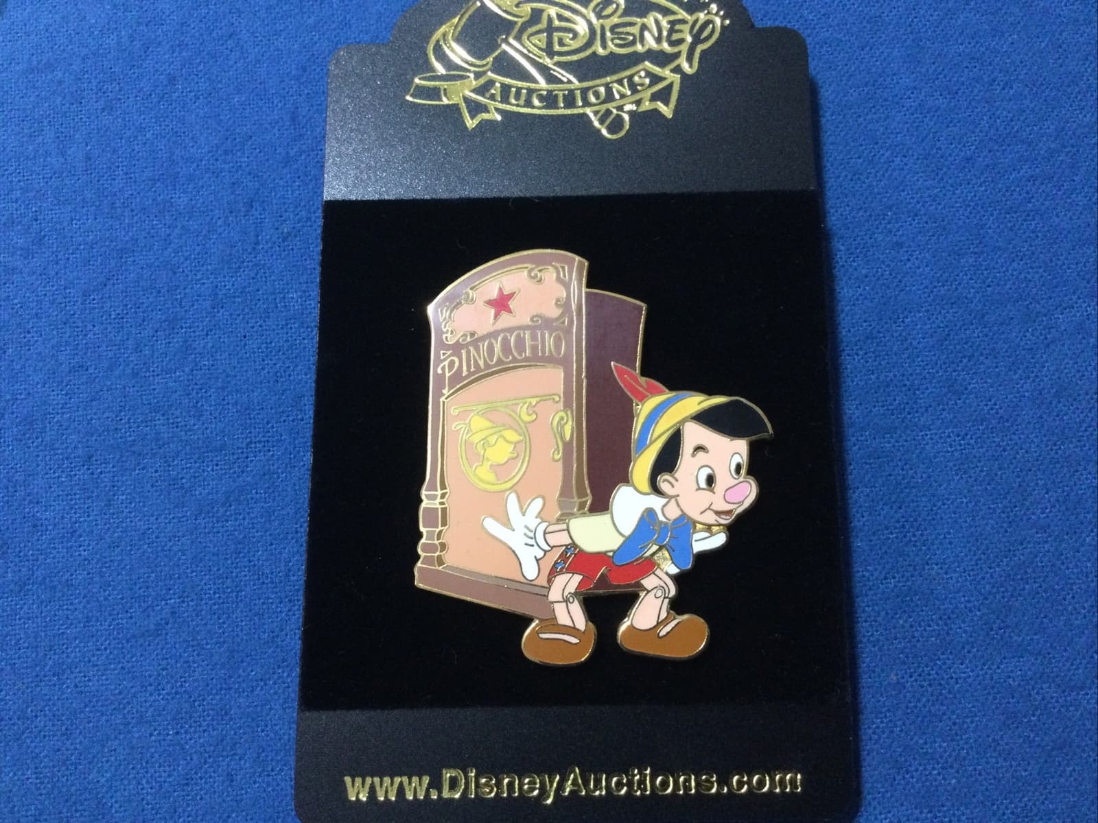Disney Auction Pin P.I.N.S. Pinocchio Dressing Room Star & Door LE 1000 2