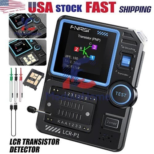 FNIRSI DSO153/DSO510 Oscilloscope Signal Generator /LCR-P1 Transistor Tester US