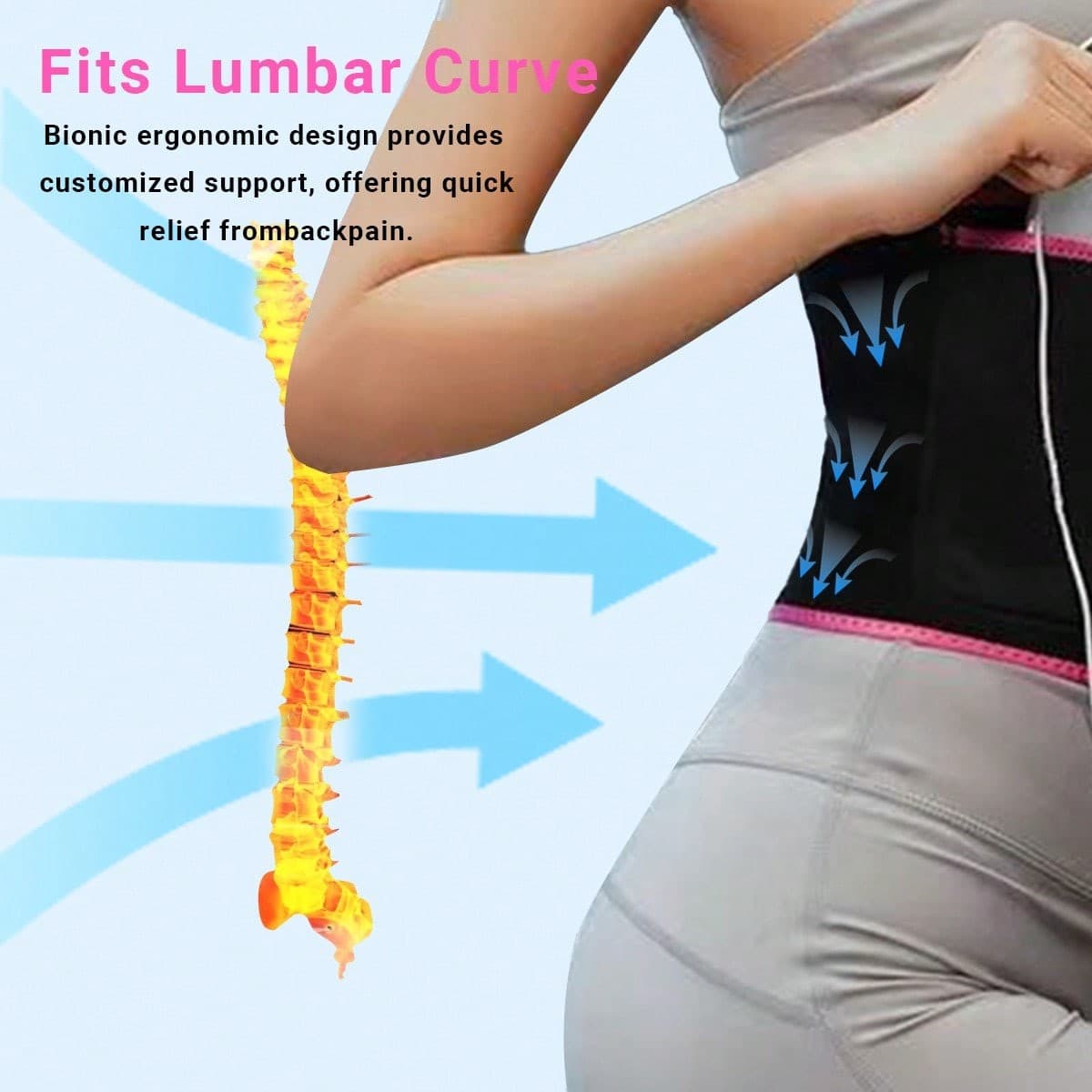 Waist Trimmer Premium Sweat Enhancing Fitness Belt for Women & Men Adjustable US 4