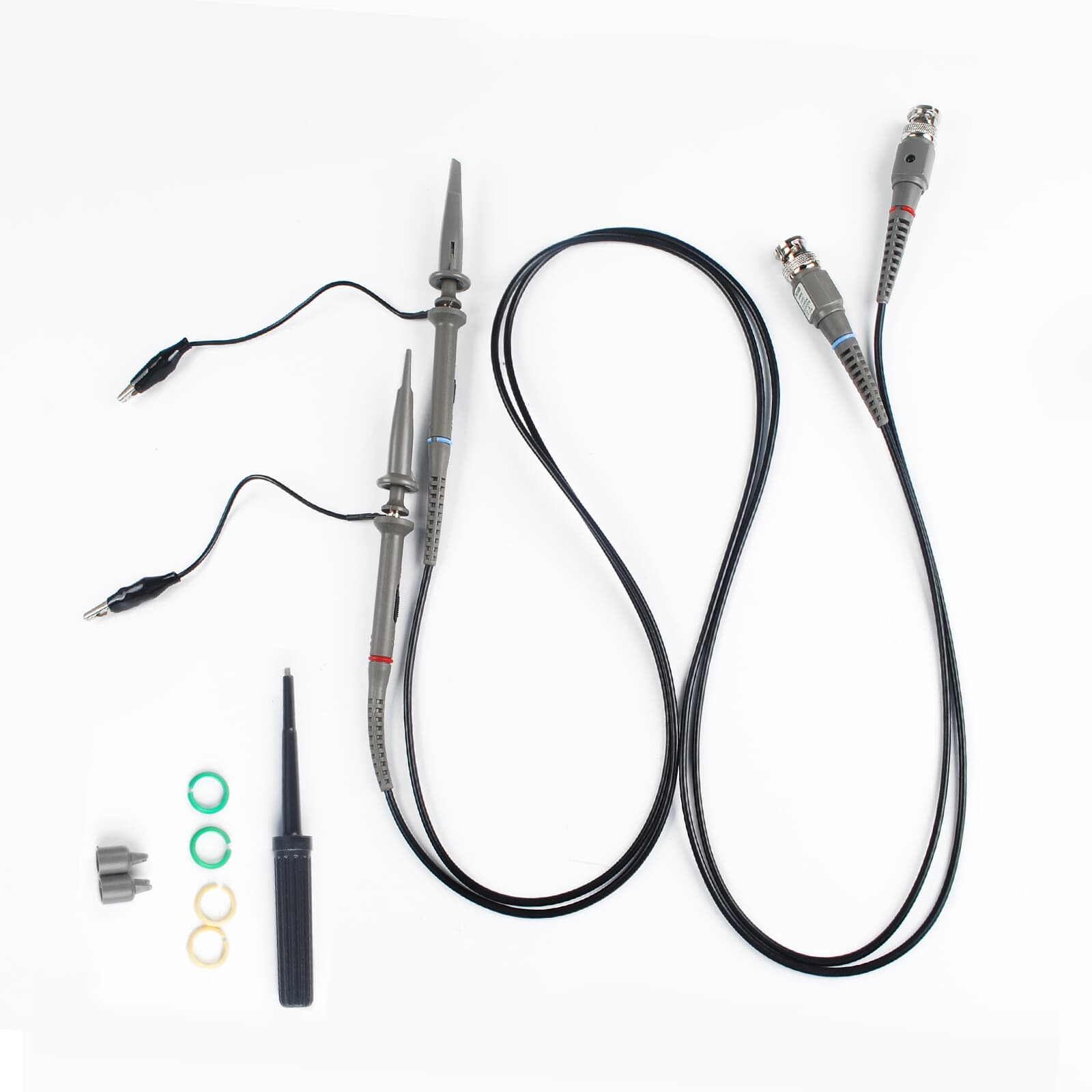 2x 100MHz Oscilloscope Scope analyzer Clip Probe test leads kit for HP Tektronix 2