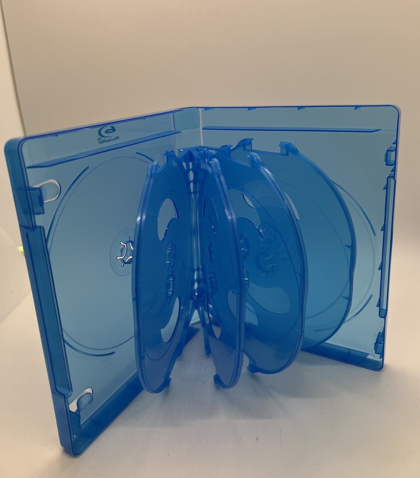 5 PCS NEW 24mm Blu-Ray 10-Disc Case W/Blu-Ray Logo,Outer Artwork Sleeve,BRBL2410 3