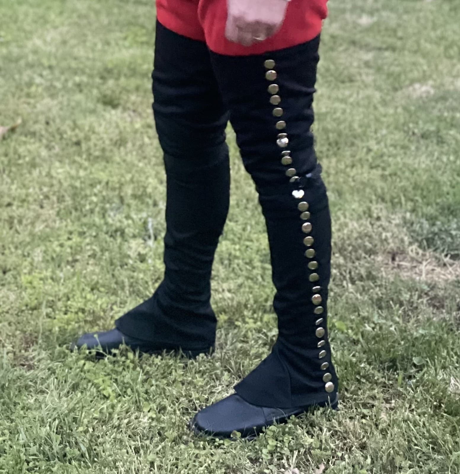 Black Over-The-Knee Gaiters - F&I, Revolutionary War 4