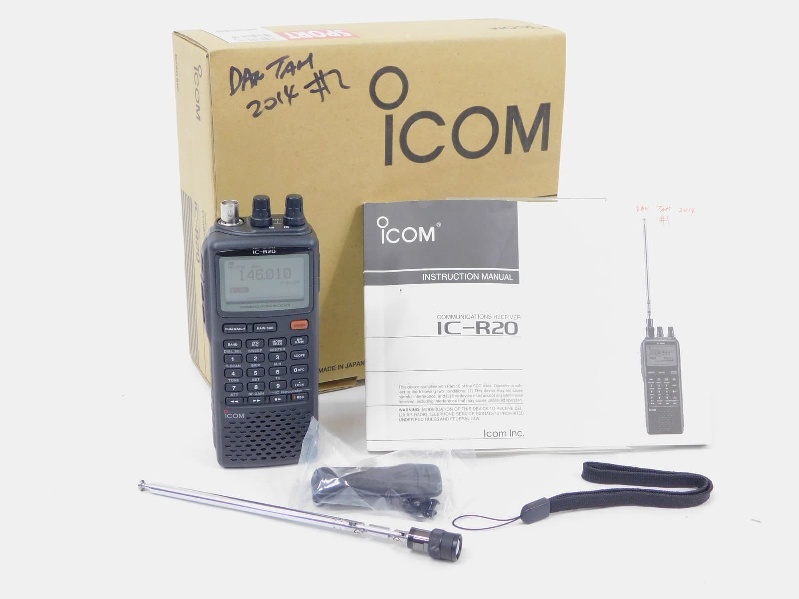 Icom IC-R20 Sport Ham Radio Handheld Communications Receiver (excellent)