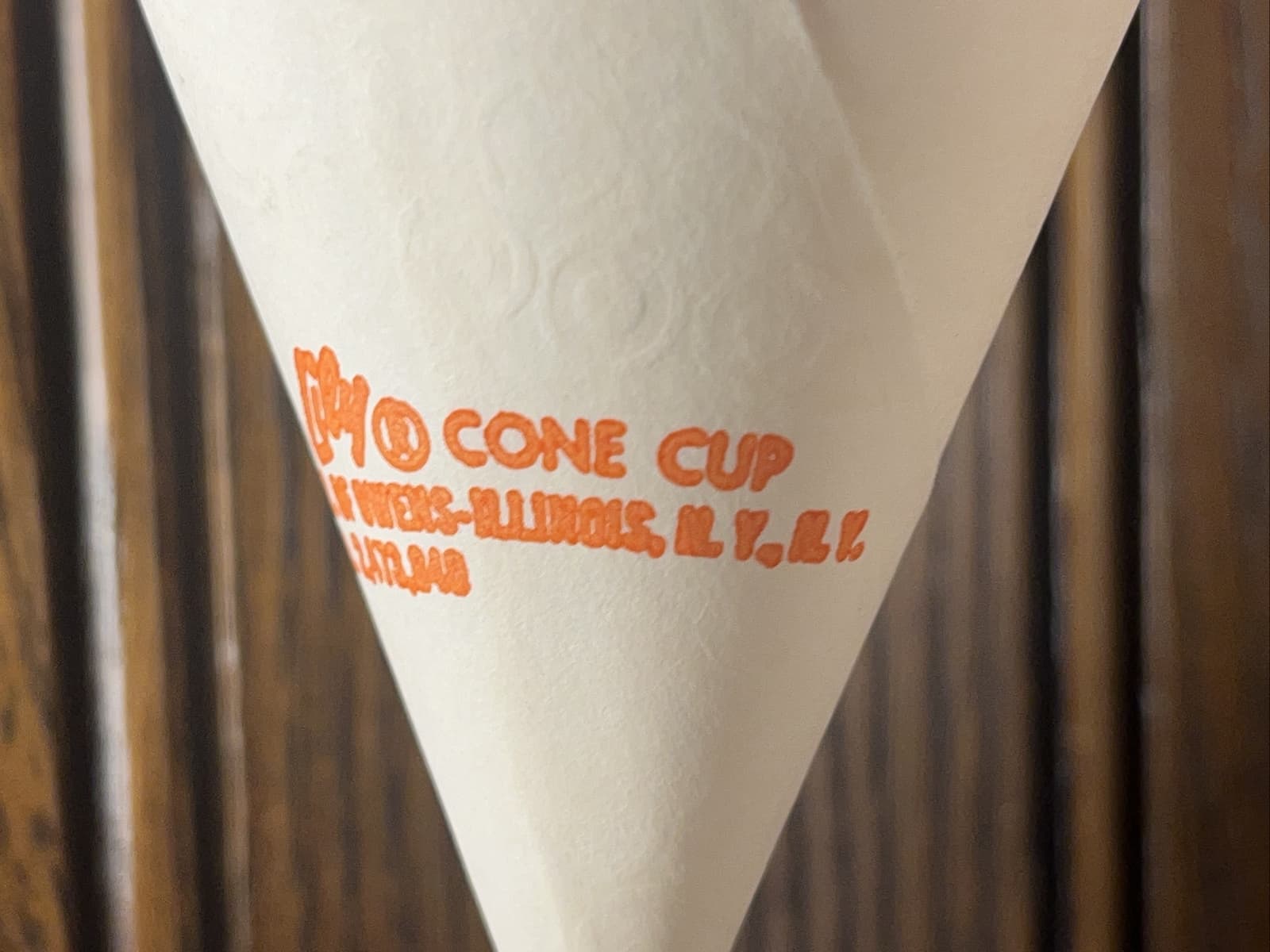 Vintage 1940 Lily Soda Fountain Tulip Vee Paper Cone Cup Drug Store Pharmacy 6oz 5