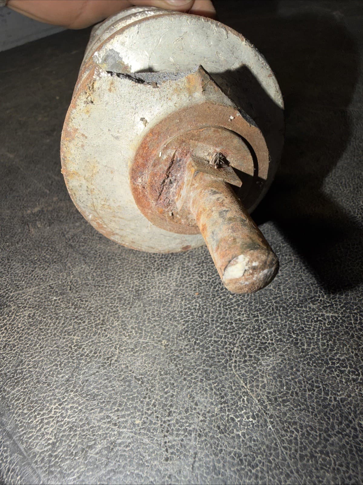 #22 Meat Grinder Attachment (AUGER ONLY) (CHIPPED, SEE PHOTOS) 5