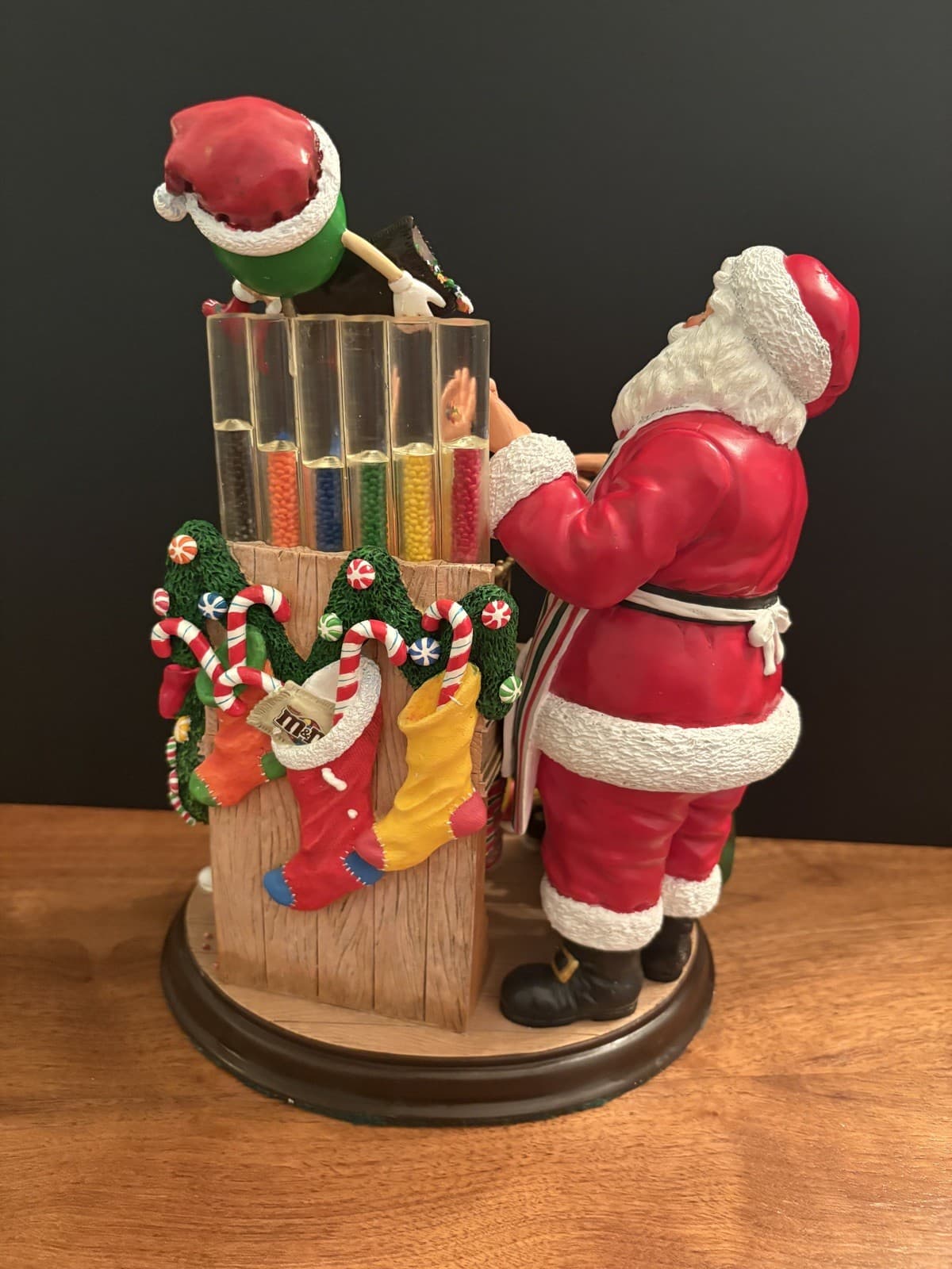 M&M's SANTA CLAUS Danbury Mint Holiday Christmas Figurine Great Condition! 5