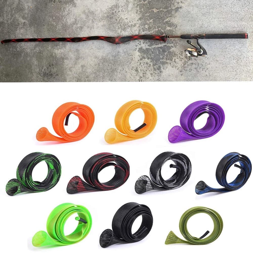 10PCS Fishing Rod Sleeve,Rod Socks for Fishing Poles, Fishing Rod Sleeves Sock C 5