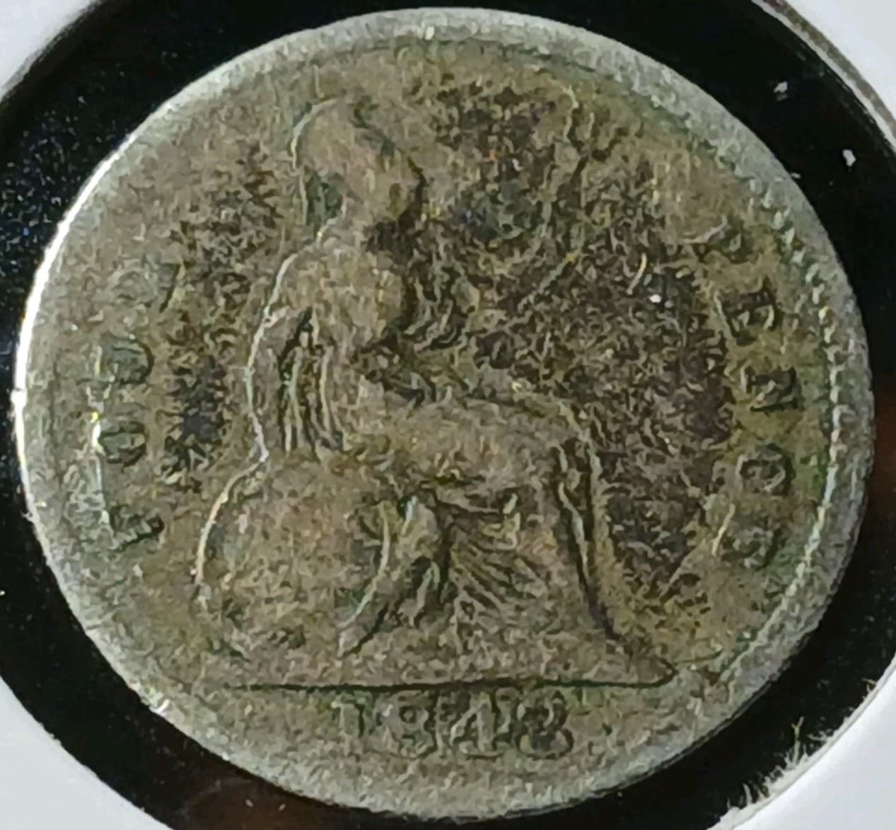 1848 Great Britain Silver Four Pence AG 2