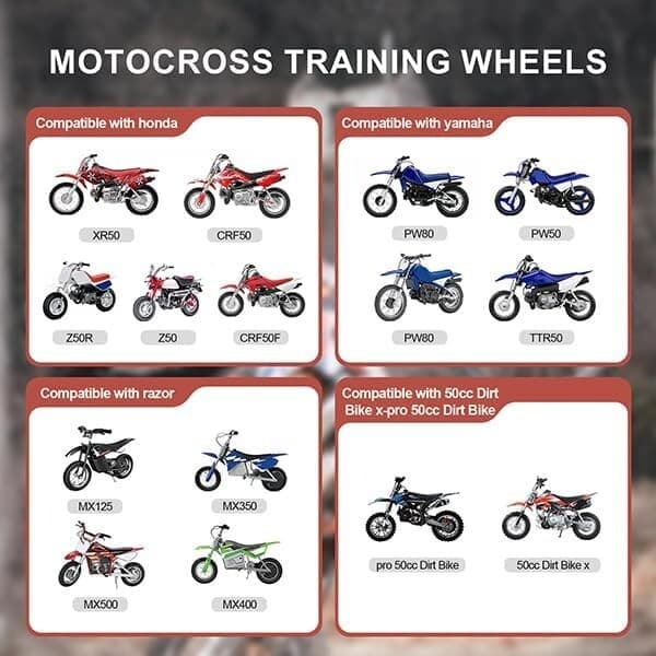 Kids Dirt Bike Training Wheels Motorcycle Training Wheel razor yamaha Motorcycle 2