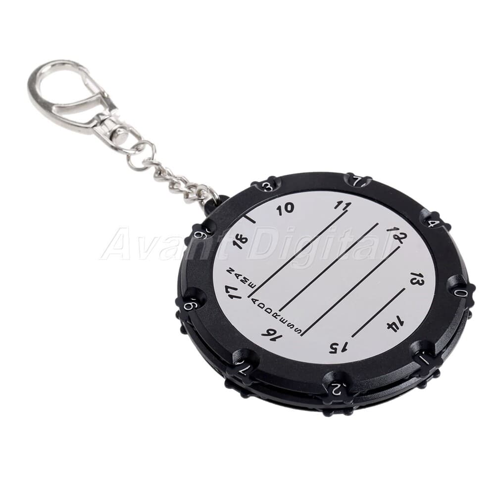 New 18 Holes Golf Stroke Score Counter Shot Putt Scoring Keepers With Keychain 3
