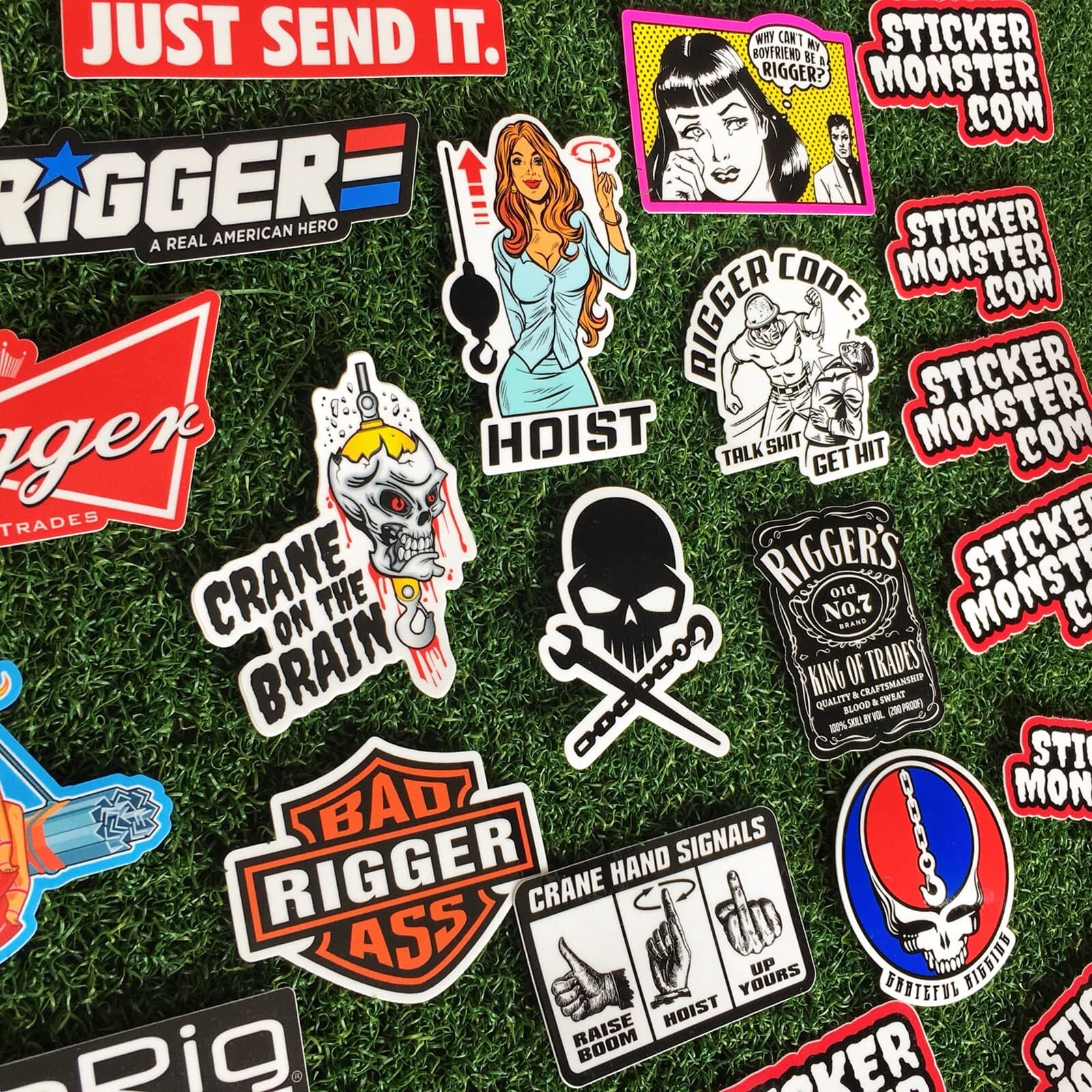 RIGGER SIGNALPERSON CRANE 32 Hard Hat Stickers HardHat Sticker & Decals, Helmet 6