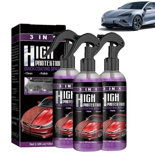  3 in 1 High Protection Quick Car Coating Spray, 3PCS Car Scratch Nano Repair  2