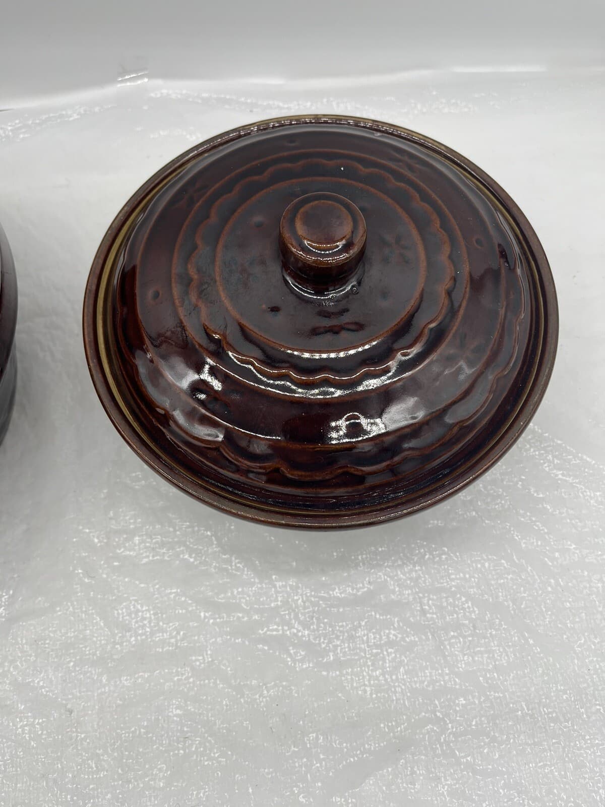 2 Nesting Marcrest Daisy Dot Ovenproof Stoneware Covered Casserole Dutch Ovens 5