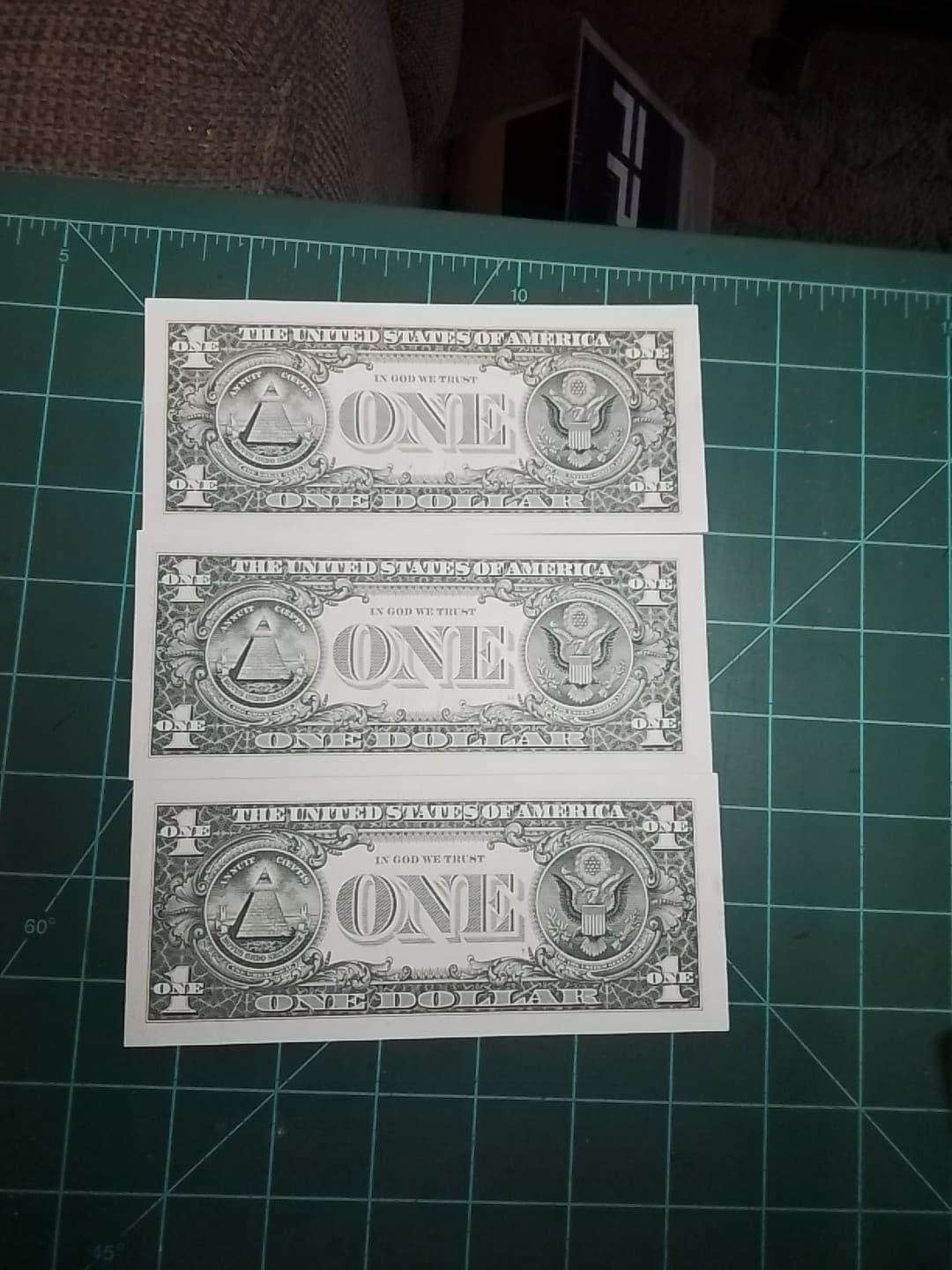 Uncirculated/Sequential $1.00 Notes, 2017date L19728117A ,18,19 4