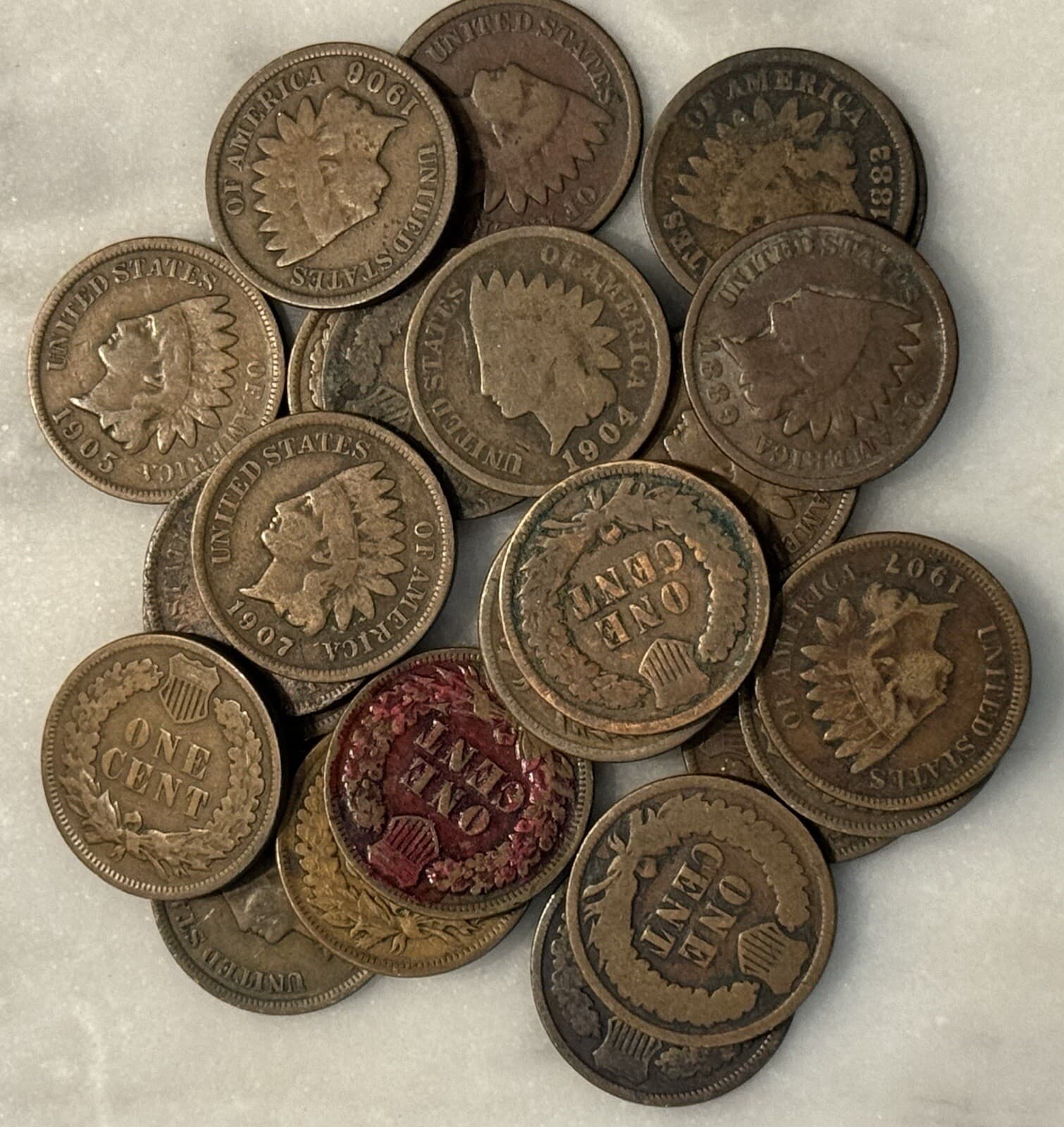 [Lot of 25 Coins] Indian Head Cent - 1/2 Roll - Choose how many!