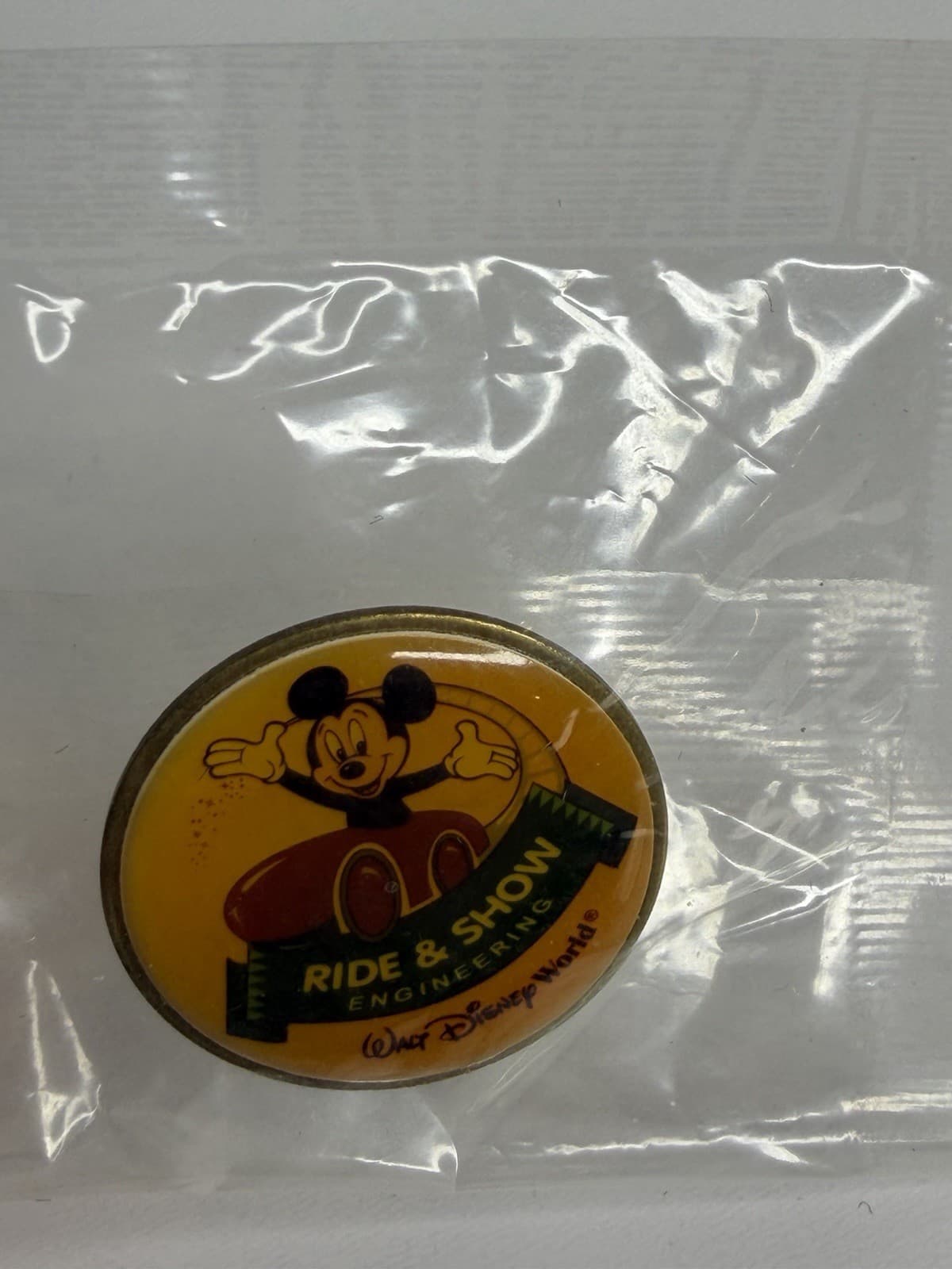 Vintage Walt Disney World Mickey Mouse Pin Ride and Show ENGINEERING sealed