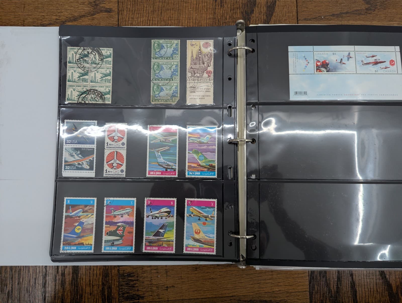 (Lot of 982 Stamps) World Airplane Aviation Helicopter Stamp Collection Lot 3 4