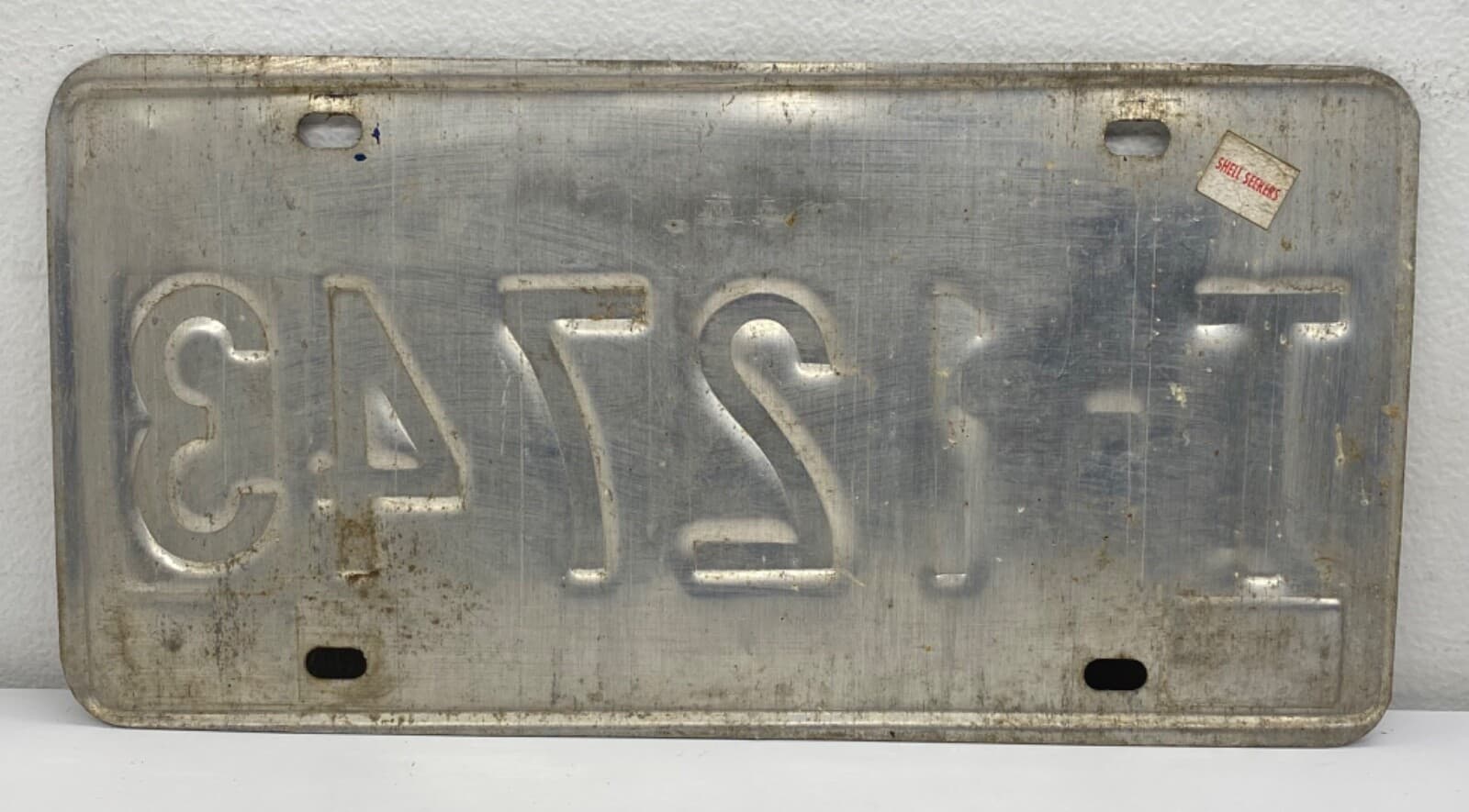 Vintage 80’s U.S. Virgin Islands American Paradise License Plate EXPIRATION 1990 2