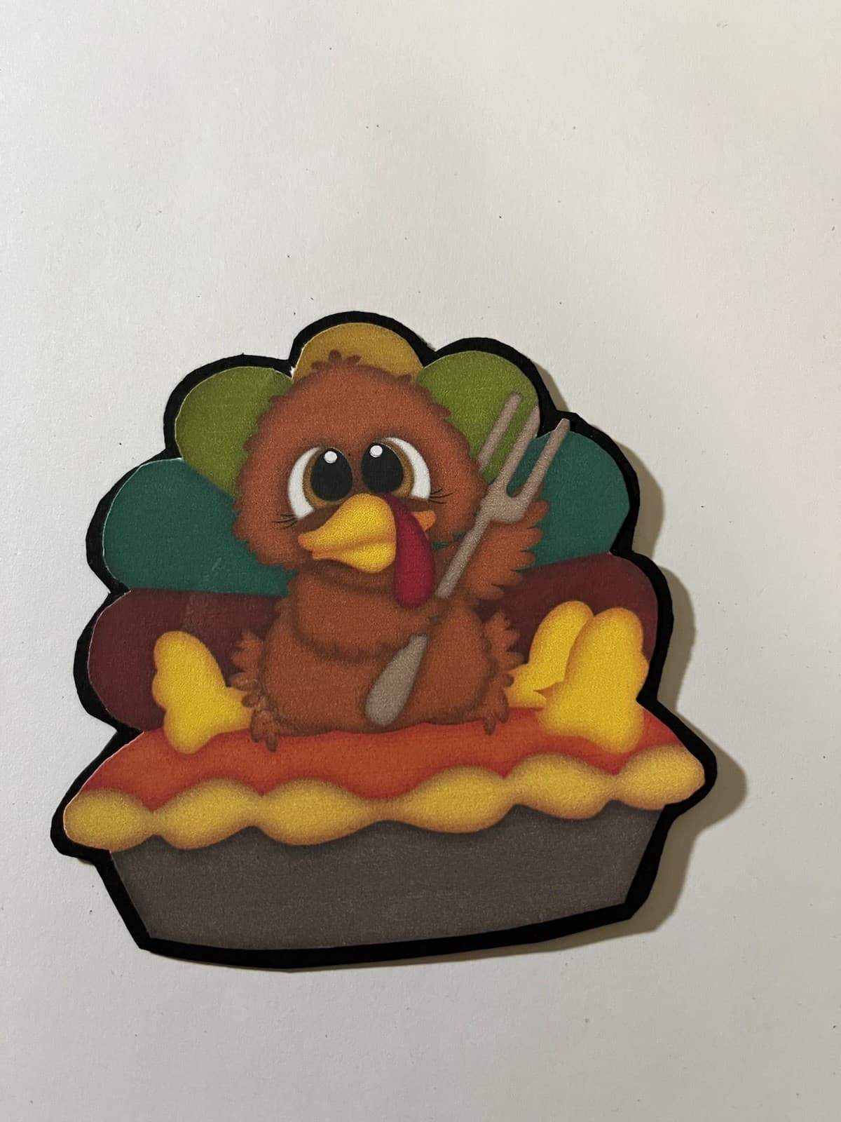 Turkey-Premade  Die  Cut Embellishment