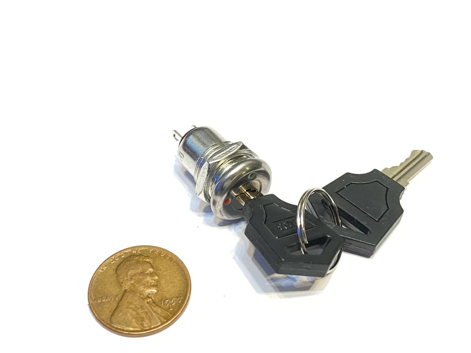 2 Pieces Metal on off switch key lock 2 position spst security A2 2