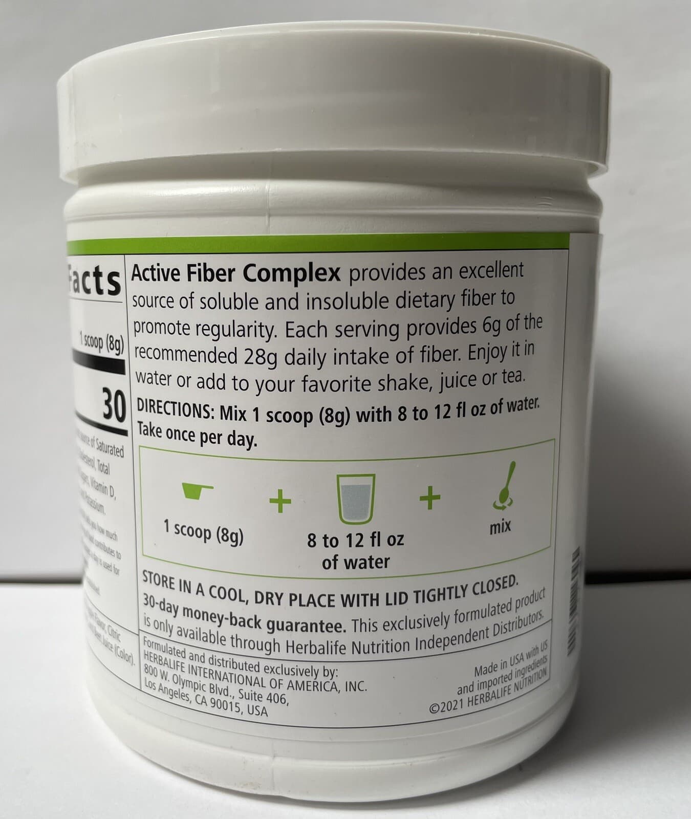 Herbalife Active Fiber Complex Apple Flavors 8.5 oz ,Excellent Source Of Soluble 3