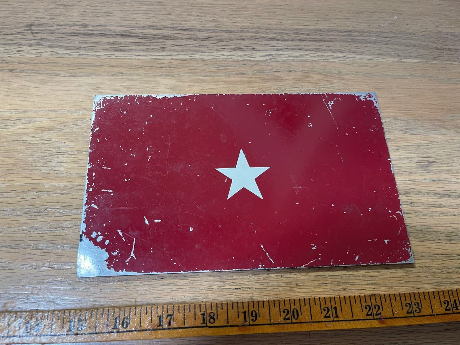 Vietnam Vintage Major General Tag - Weighs 6/10 pound - 2 star front/1 star back 2