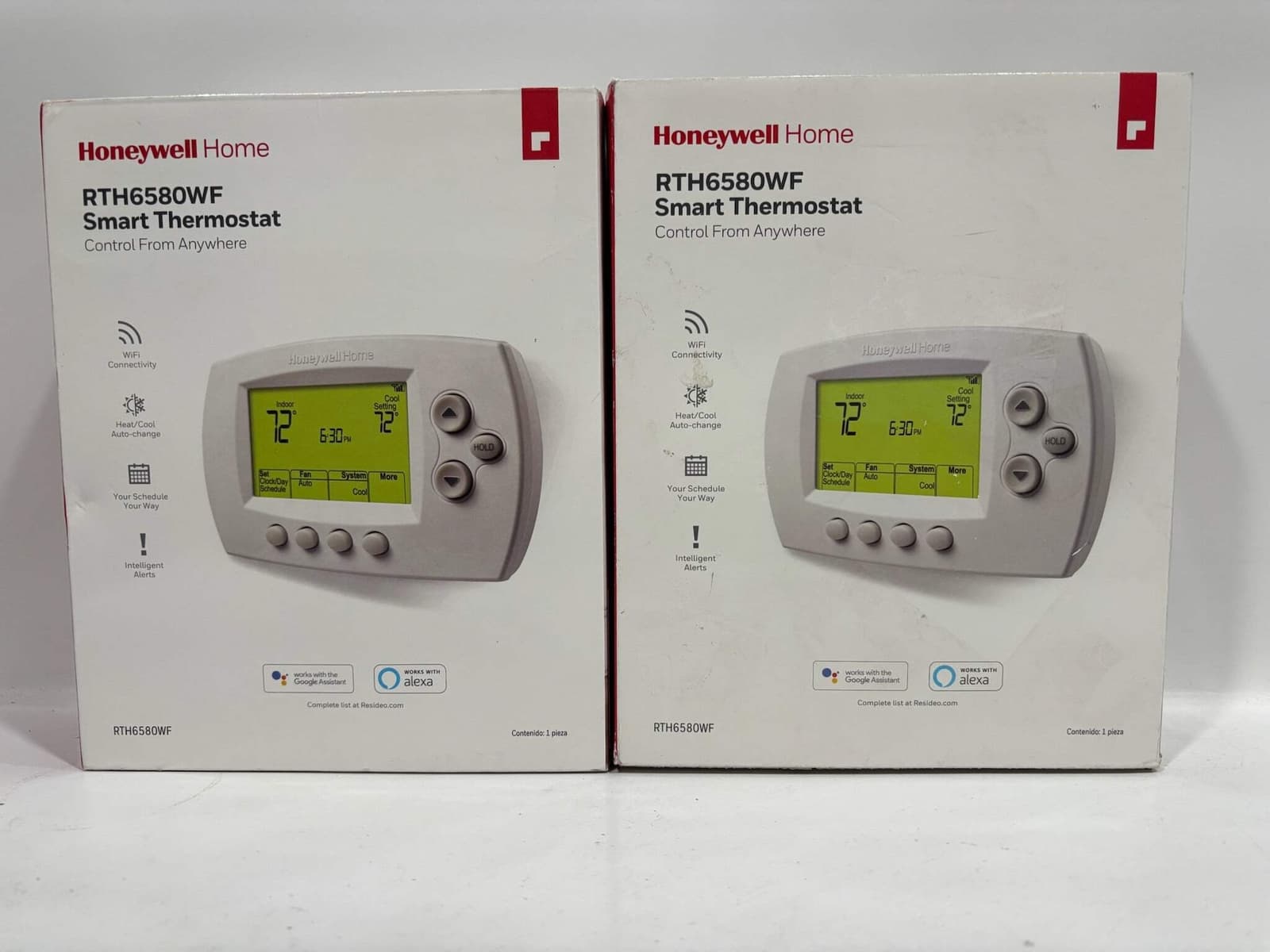 New Open 2PK HoneyWell RTH6580WF Thermostat-Control Anywhere