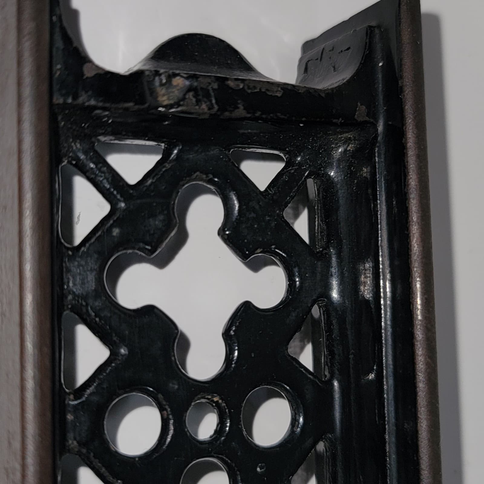 ANTIQUE C.E. JENNINGS & CO CAST IRON FILLIGREE LEVEL 18" USA With box 6