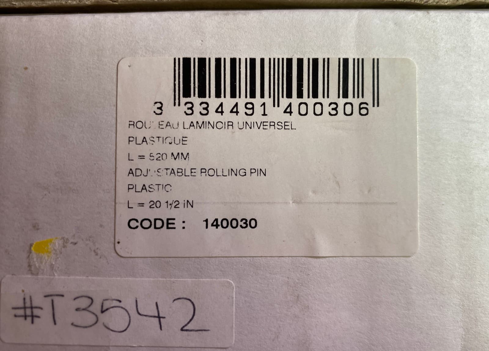 Matfer Bourgeat Adjustable Rolling Pin with 11 Thickness Rings, Open Box 3