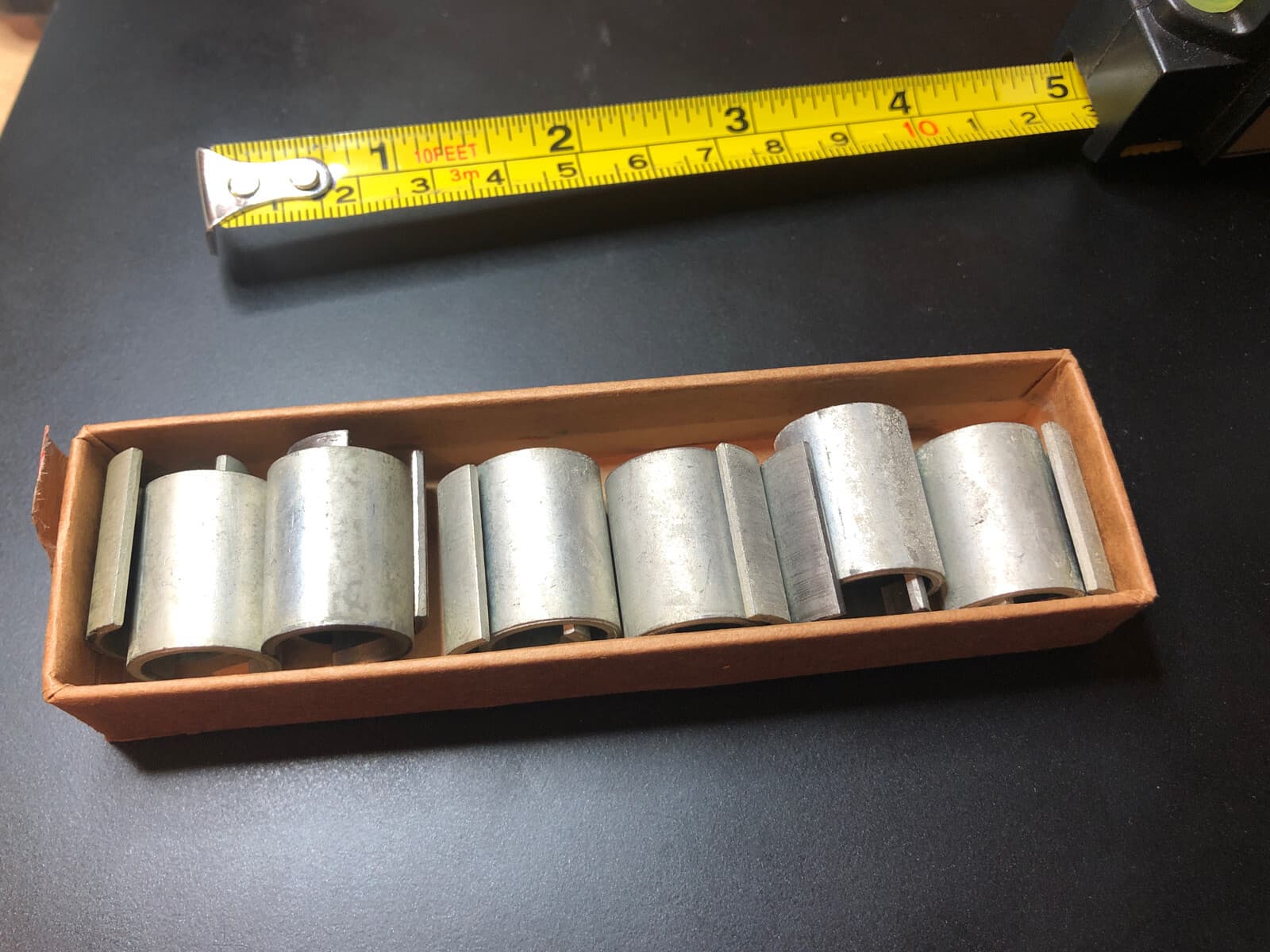 ATLAS No. 2601 One Dozen REDUCER BUSHINGS O.D. 5/8", I.D. 1/2" x  13/16" Long 4