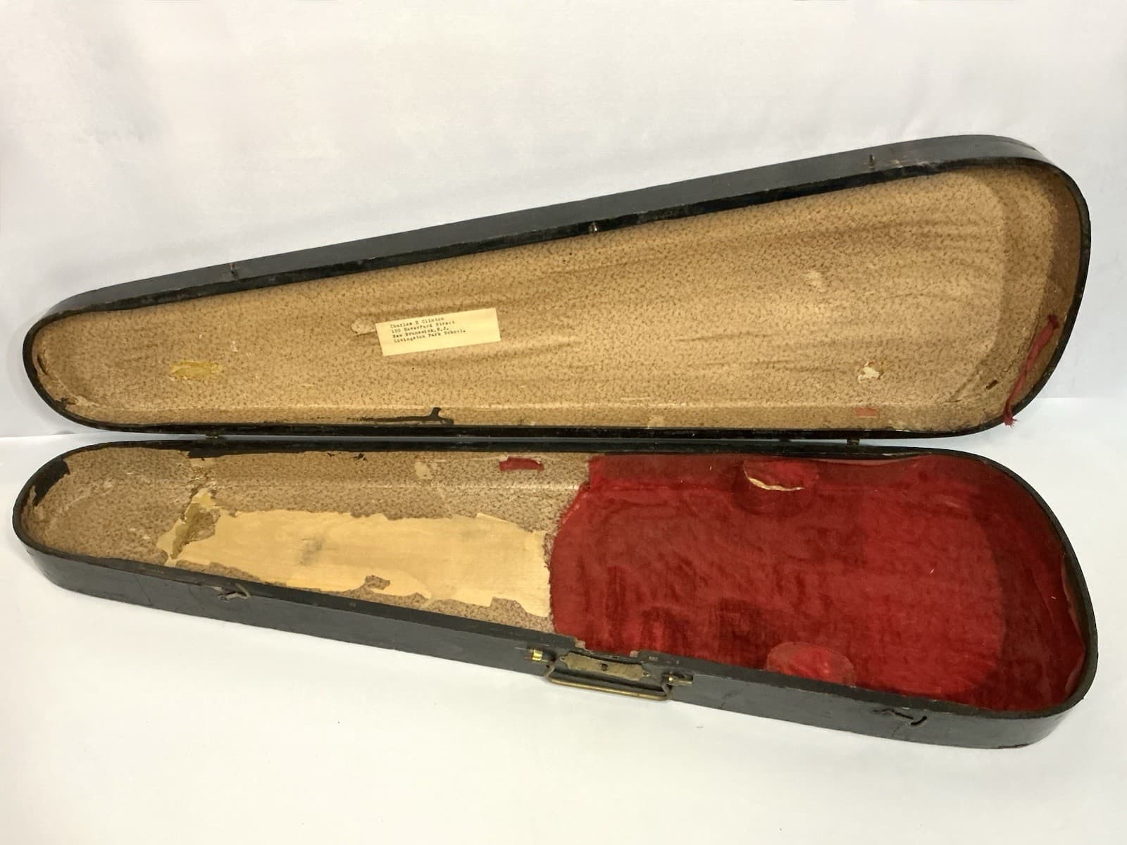 Antique GSB Coffin Style Wooden Violin Case Decorative Wooden Case 6