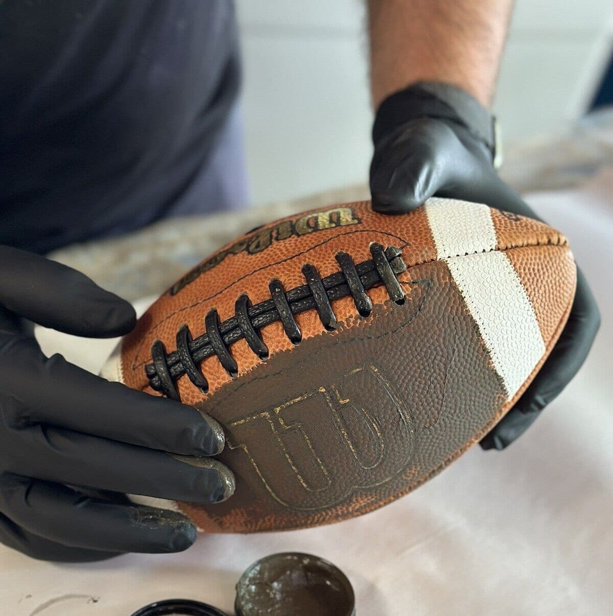 LBC Football Prep Butter Football Mud Game Prep Up to 5 Footballs 2oz Size 2