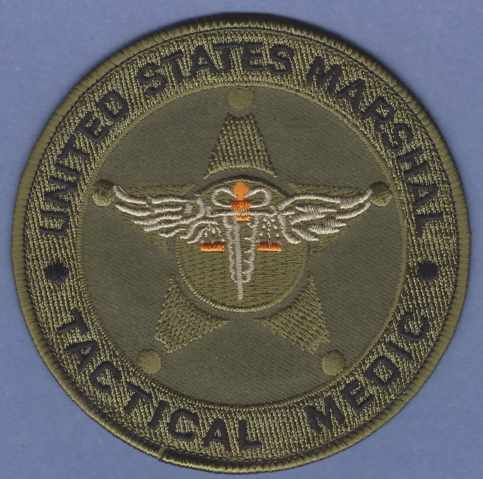 UNITED STATES MARSHAL TACTICAL MEDIC EMS PATCH