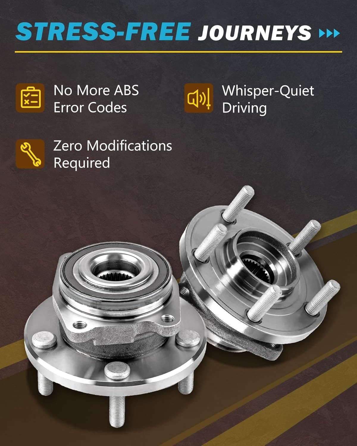 Front Wheel Bearing Hub Assembly for 2011 - 2014 Chrysler200  Sebring Cirrus 4